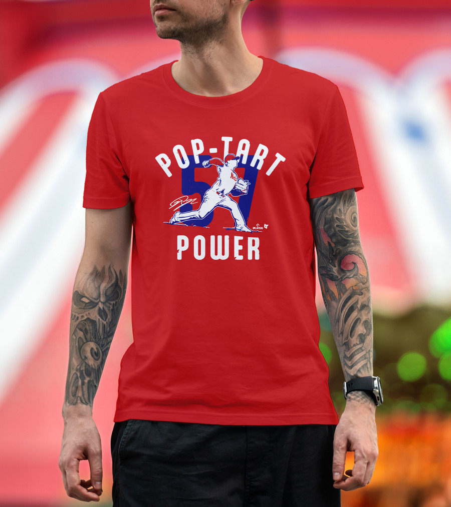 Pop Tart Power 59 Pitcher Players MLB T-Shirt