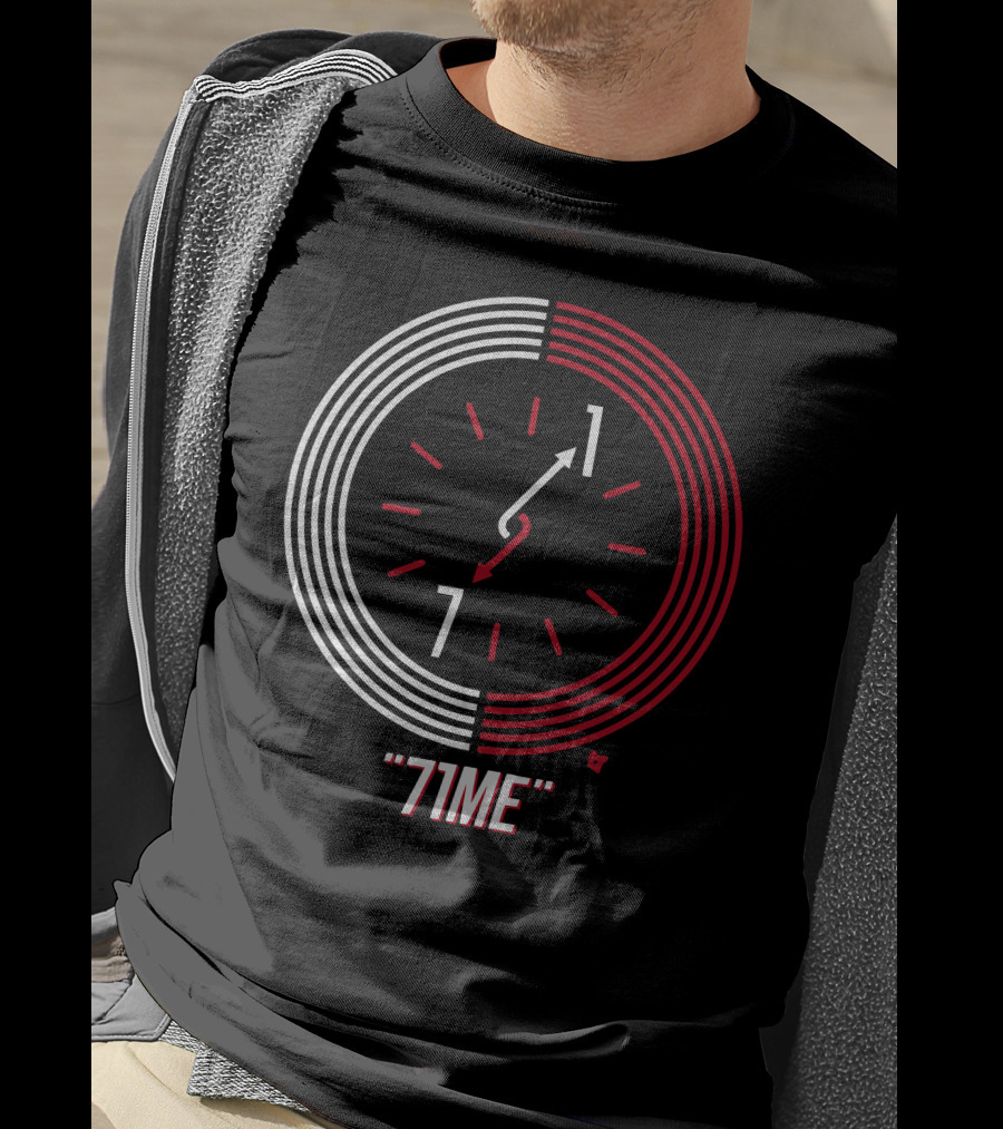 71ME Clock Countdown Red And White Dial T-Shirt