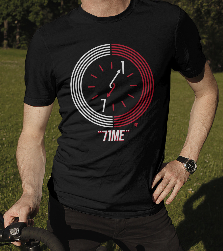71ME Clock Countdown Red And White Dial T-Shirt