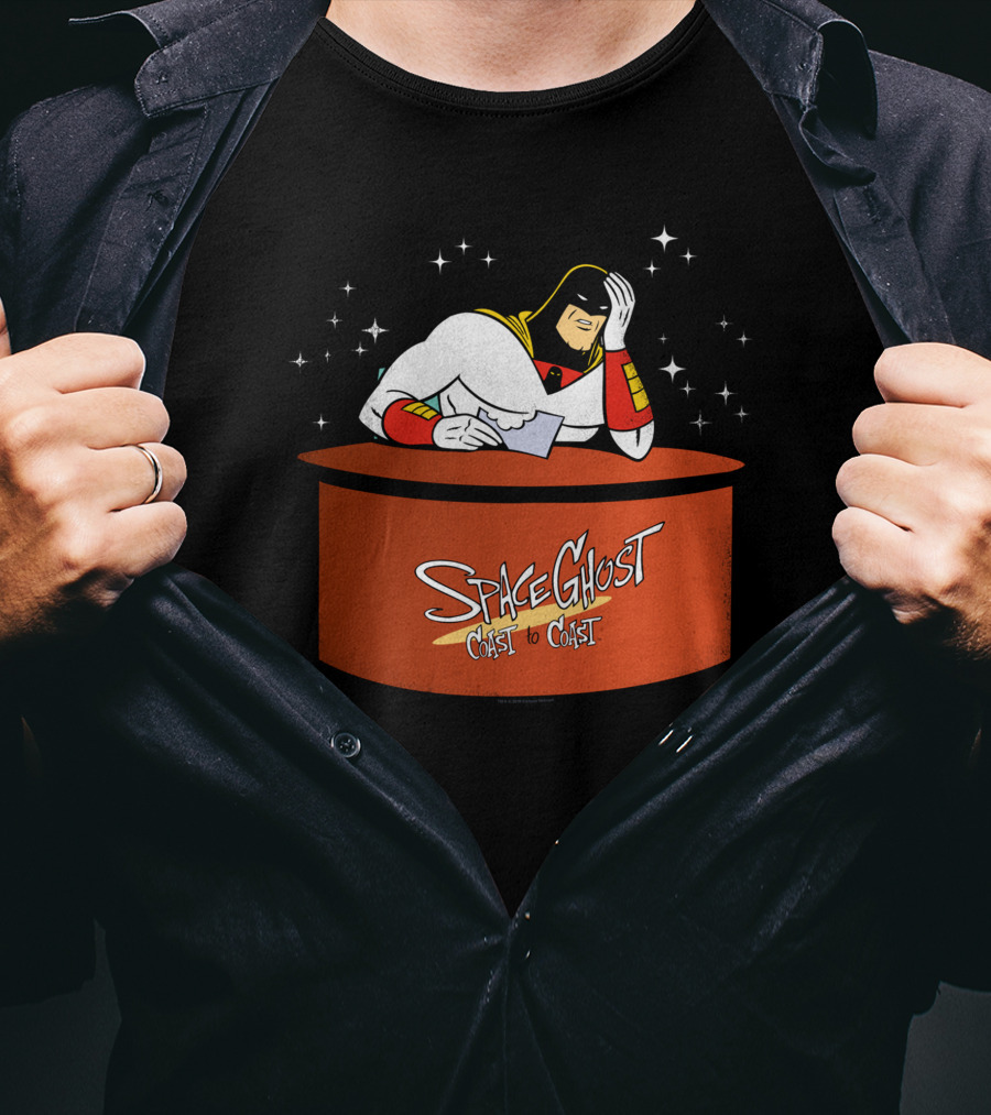 Space Ghost Coast To Coast Spacer Stars Desk T-Shirt