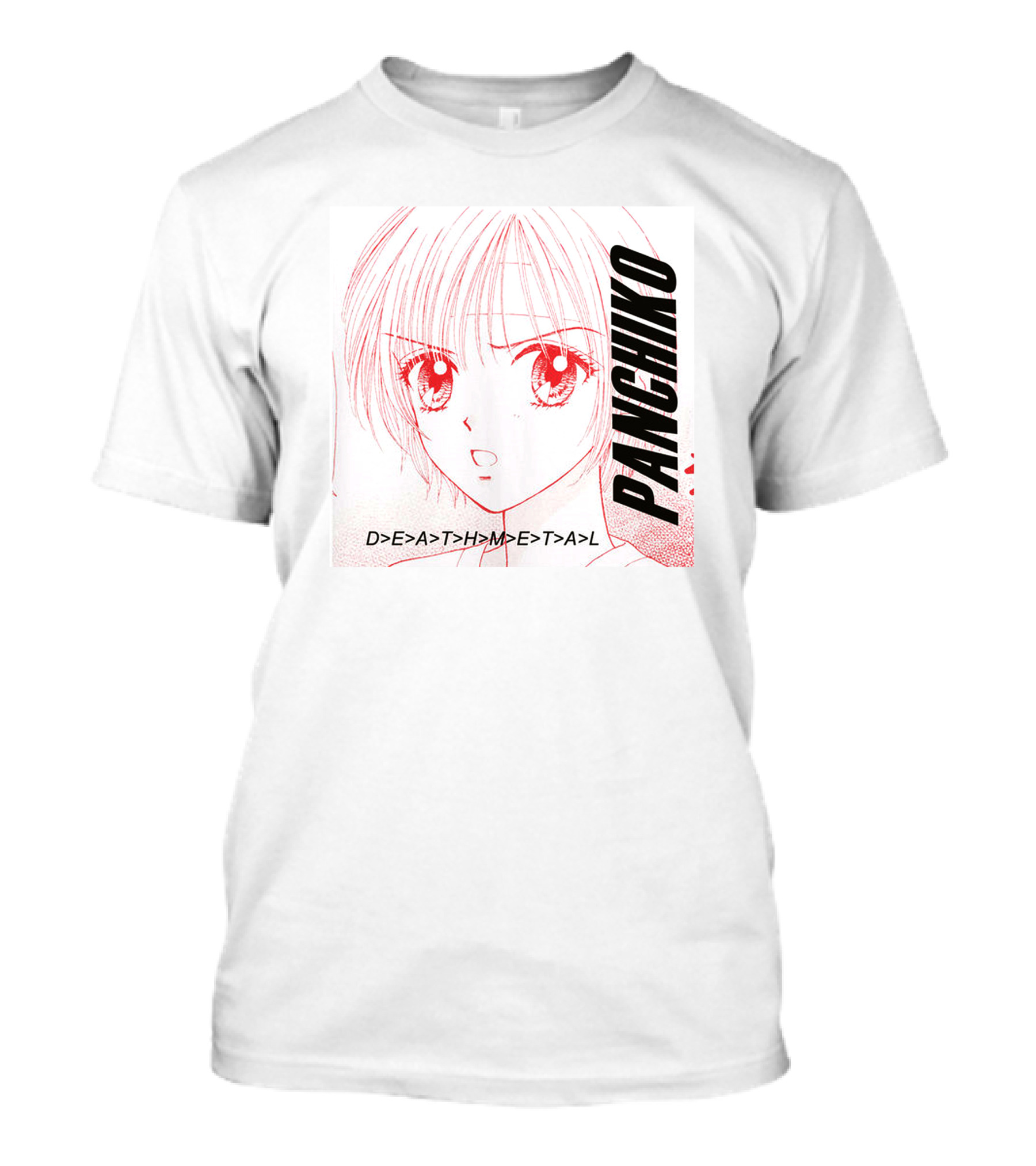 PANCHIKO D>E>A>T>H>M>E>T>A>L Anime T-Shirt