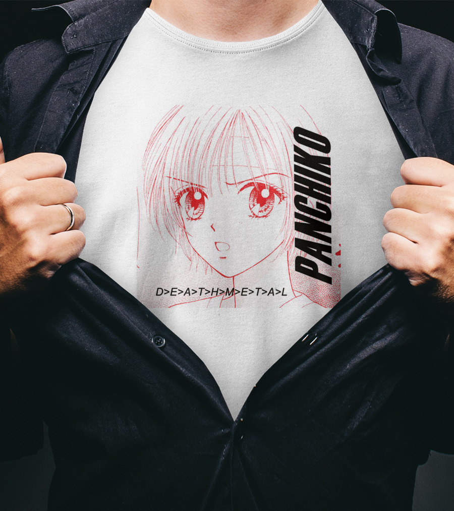 PANCHIKO D>E>A>T>H>M>E>T>A>L Anime T-Shirt