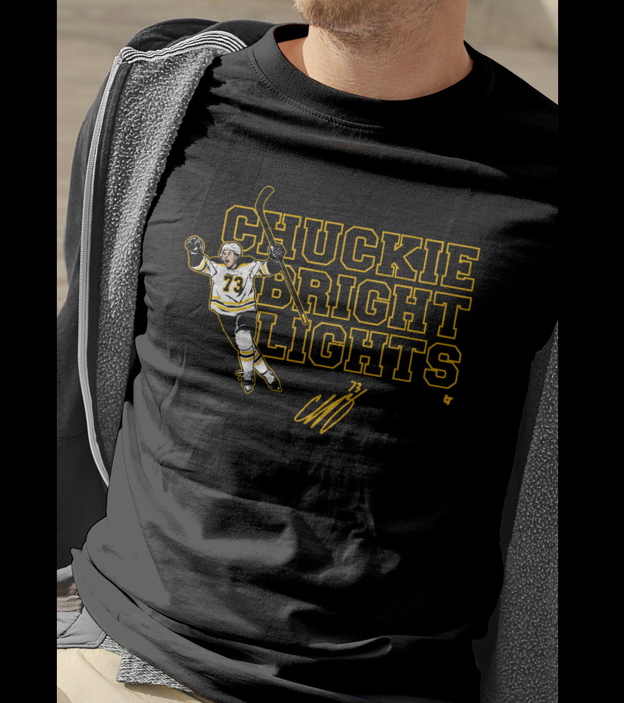 CHUCKIE BRIGHT LIGHTS Charlie McAvoy 73 T-Shirt