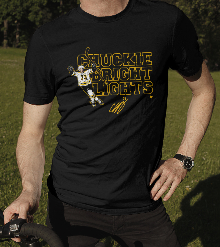 CHUCKIE BRIGHT LIGHTS Charlie McAvoy 73 T-Shirt