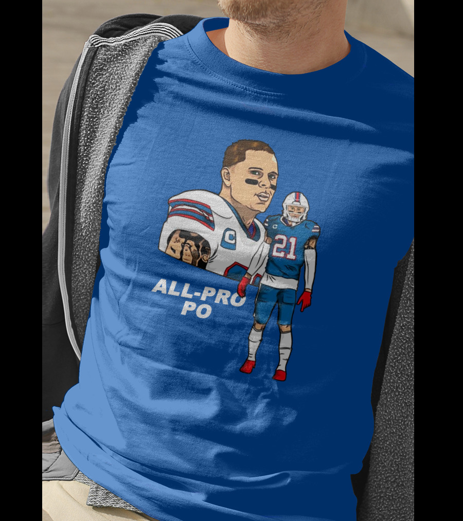Jordan Poyer All-Pro Po Football T-Shirt