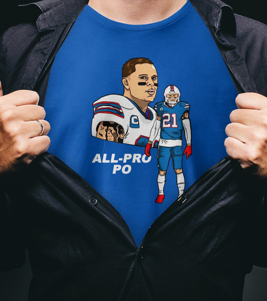 Jordan Poyer All-Pro Po Football T-Shirt