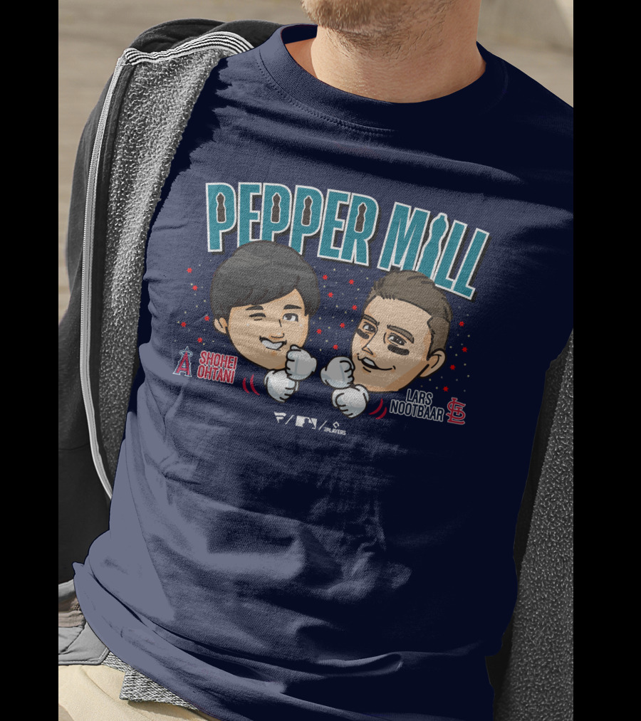 PEPPER MILL Shohei Ohtani Lars Nootbaar MLB Players T-Shirt