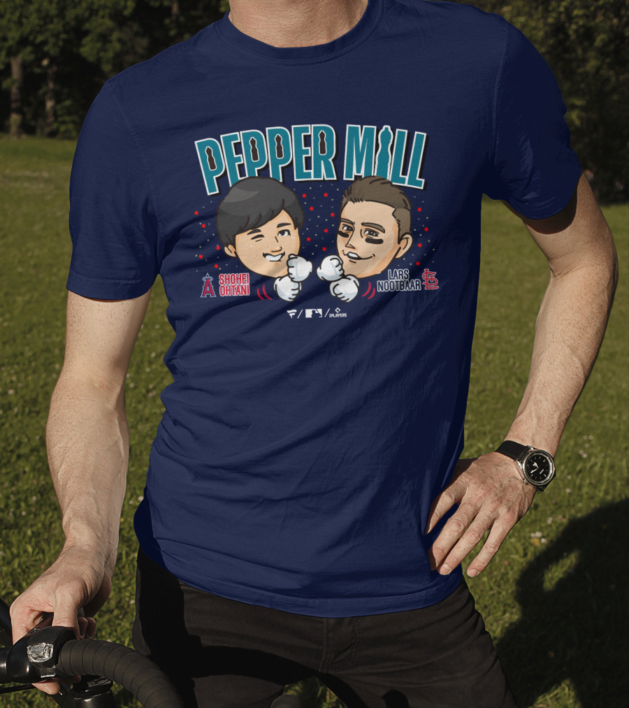 PEPPER MILL Shohei Ohtani Lars Nootbaar MLB Players T-Shirt