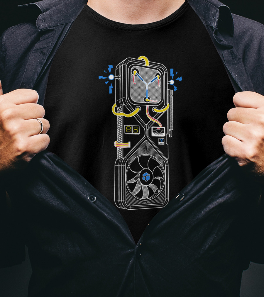 Flux Capacitor Graphics Card 3080 Fusion T-Shirt