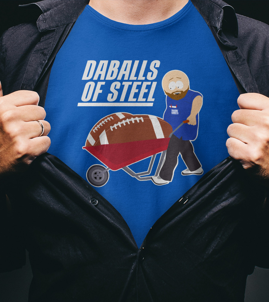 Daballs Of Steel Wheelbarrow Football Carrying Soccer Player T-Shirt