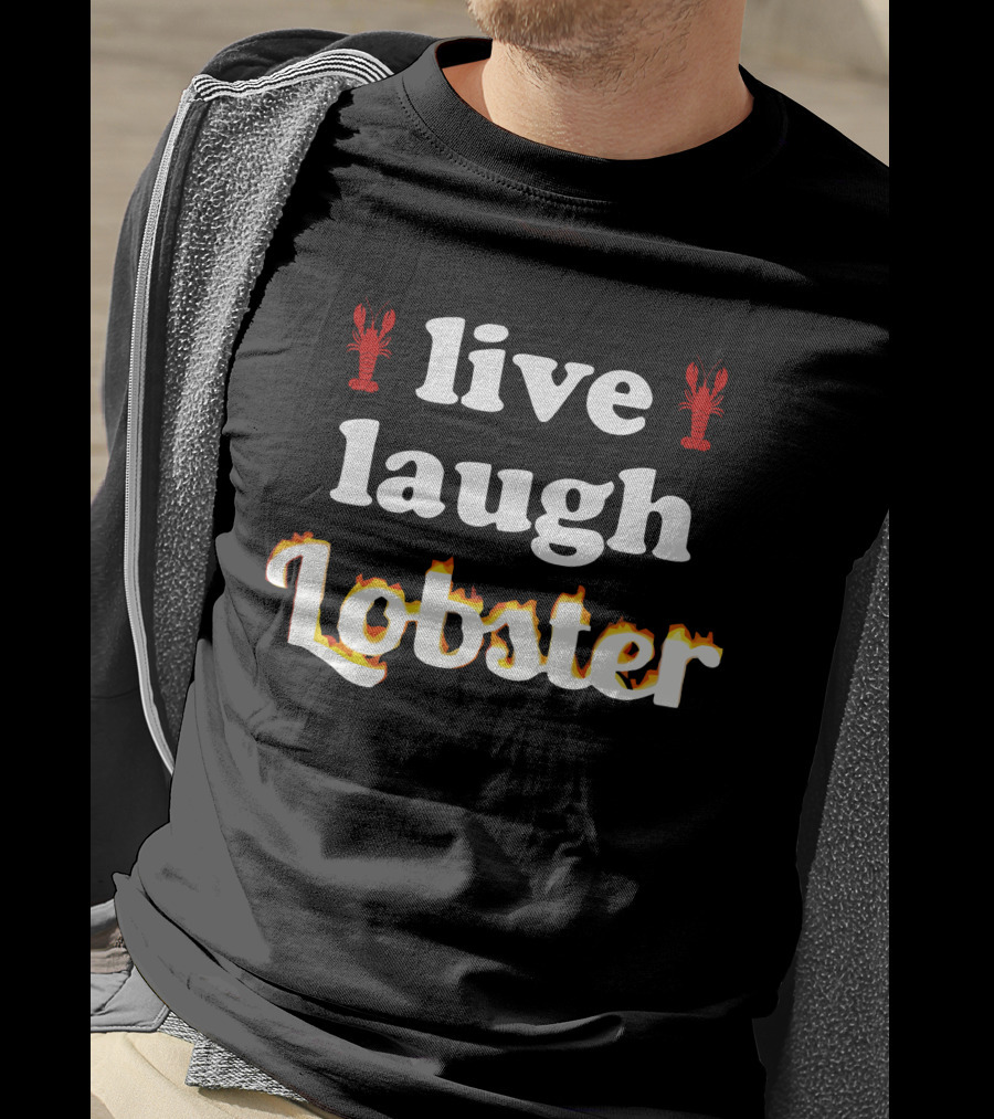 Live Laugh Lobster Snazzy Seagull T-Shirt