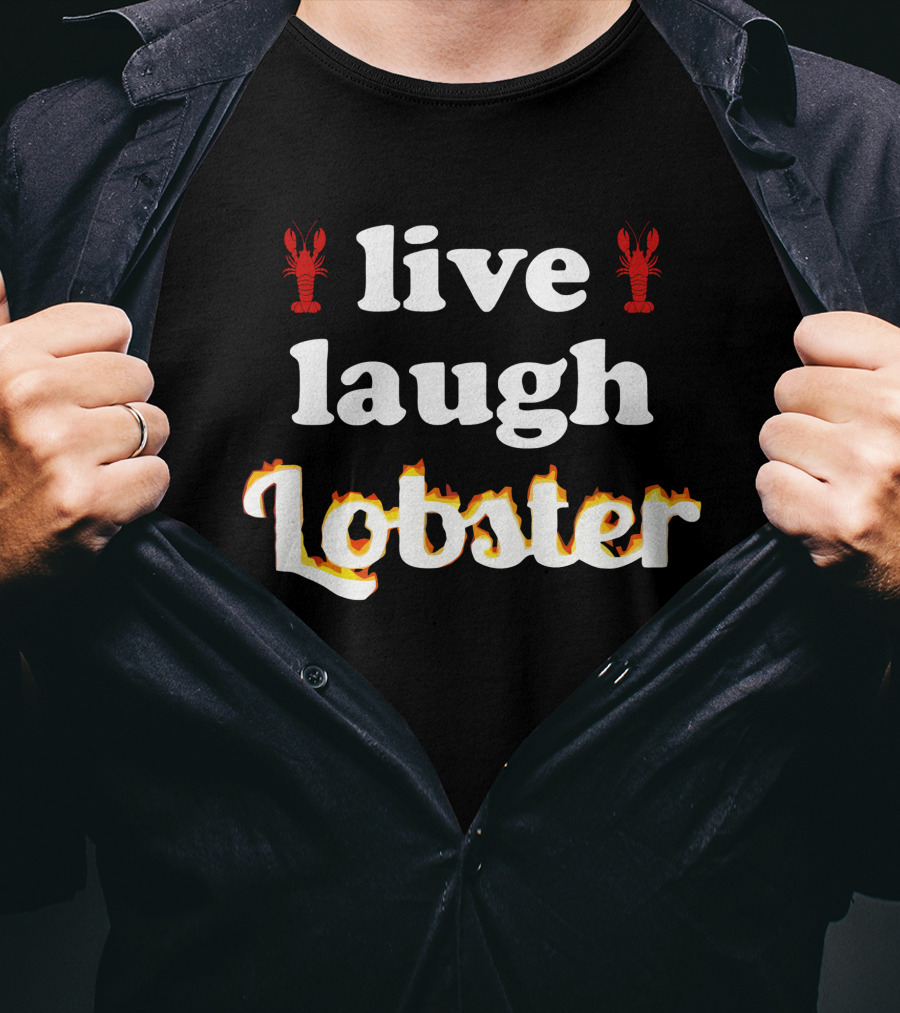 Live Laugh Lobster Snazzy Seagull T-Shirt
