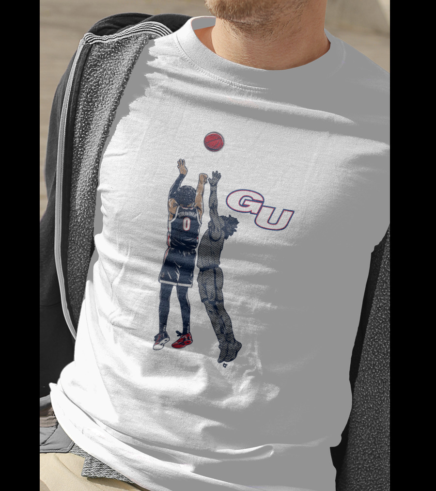 Gonzaga Basketball Julian Strawther Iconic Game-Winning Shot GU T-Shirt