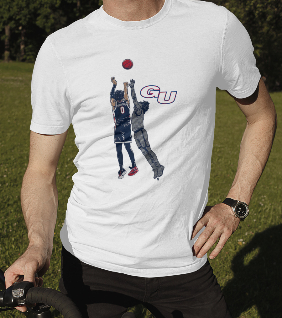 Gonzaga Basketball Julian Strawther Iconic Game-Winning Shot GU T-Shirt
