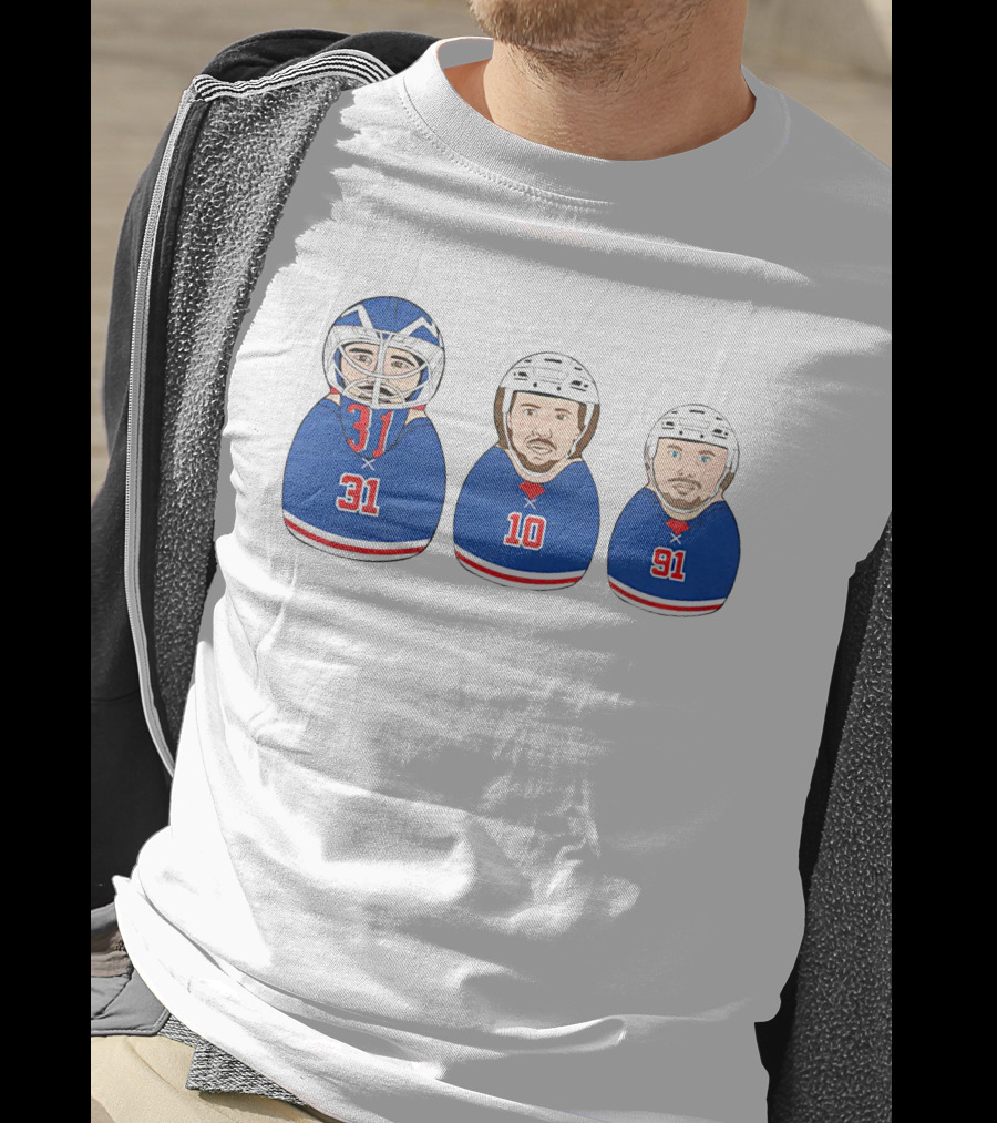 NY Hockey Russian Doll Design 31 10 91 T-Shirt
