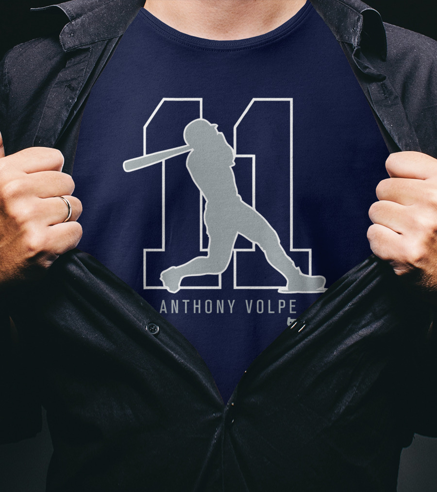 Anthony Volpe 11 New York Baseball T-Shirt