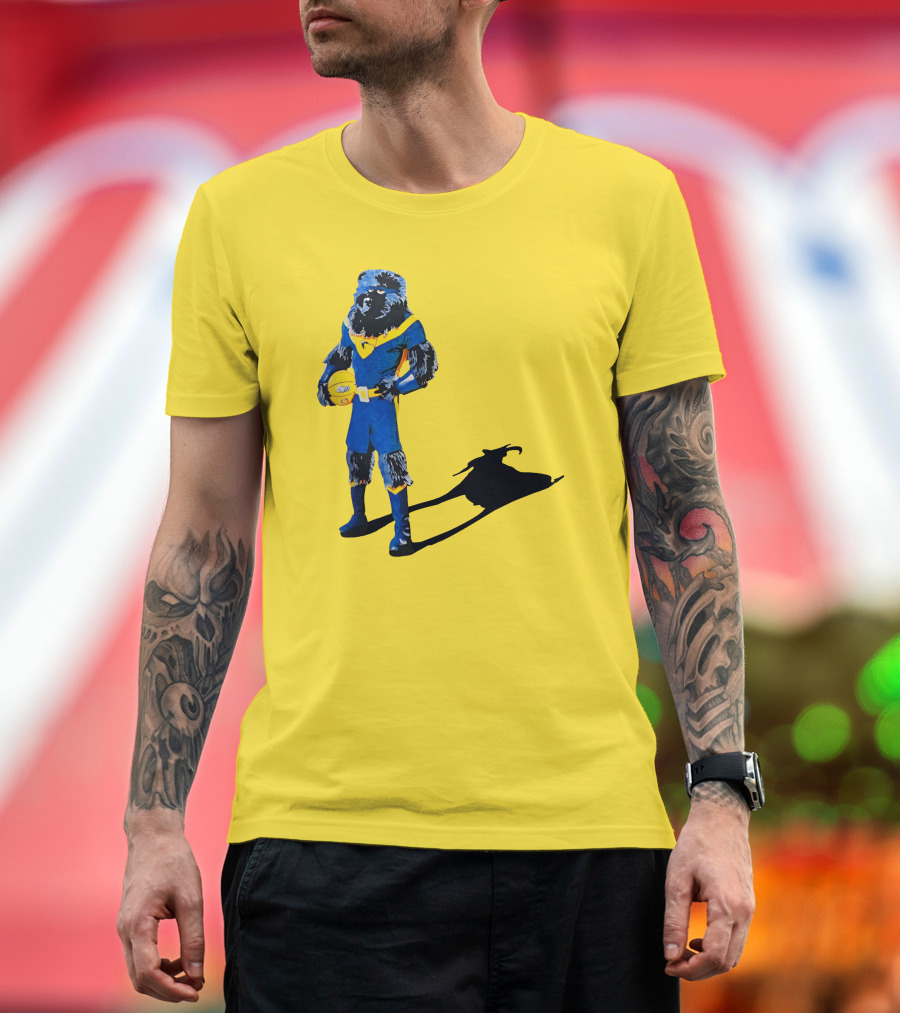 Memphis Grizzlies Basketball GOAT with Superhero Bear and Goat Shadow T-Shirt