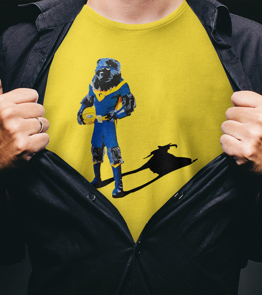 Memphis Grizzlies Basketball GOAT With Superhero Bear And Goat Shadow T-Shirt