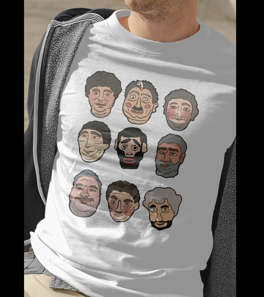H3 Podcast Faces Characters T-Shirt