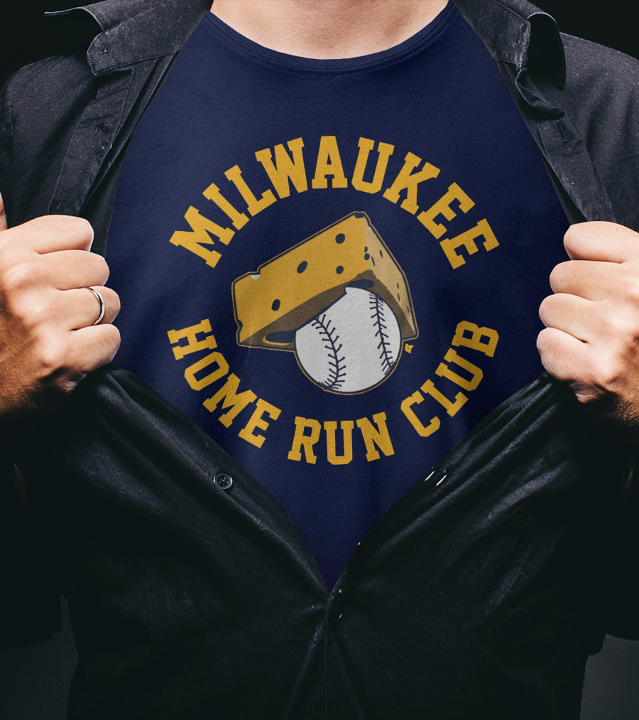 Milwaukee Home Run Club Cheese Baseball T-Shirt