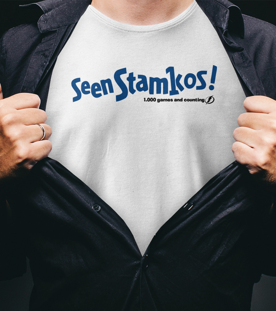 Seen Stamkos 1000 Games And Counting Tampa Bay Lightning T-Shirt