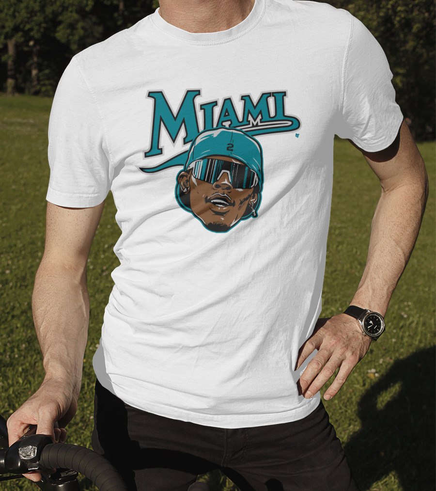 Jazz Chisholm Swag Head Miami Baseball Logo Look T-Shirt