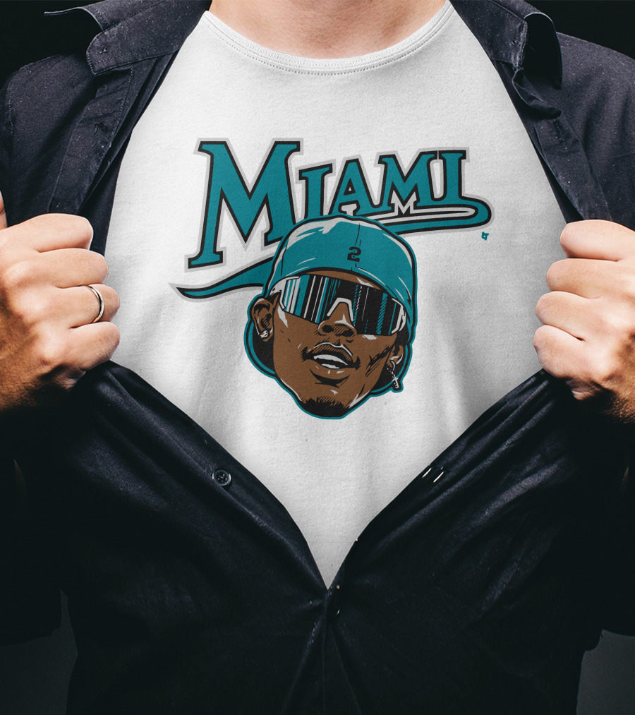 Jazz Chisholm Swag Head Miami Baseball Logo Look T-Shirt