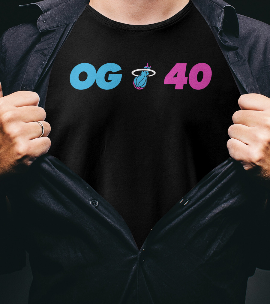 OG Miami Heat 40 T-Shirt