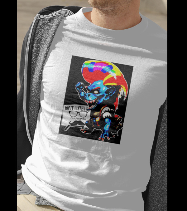 Don't Listen Sparkletroll Nerdcognito Glasses T-Shirt