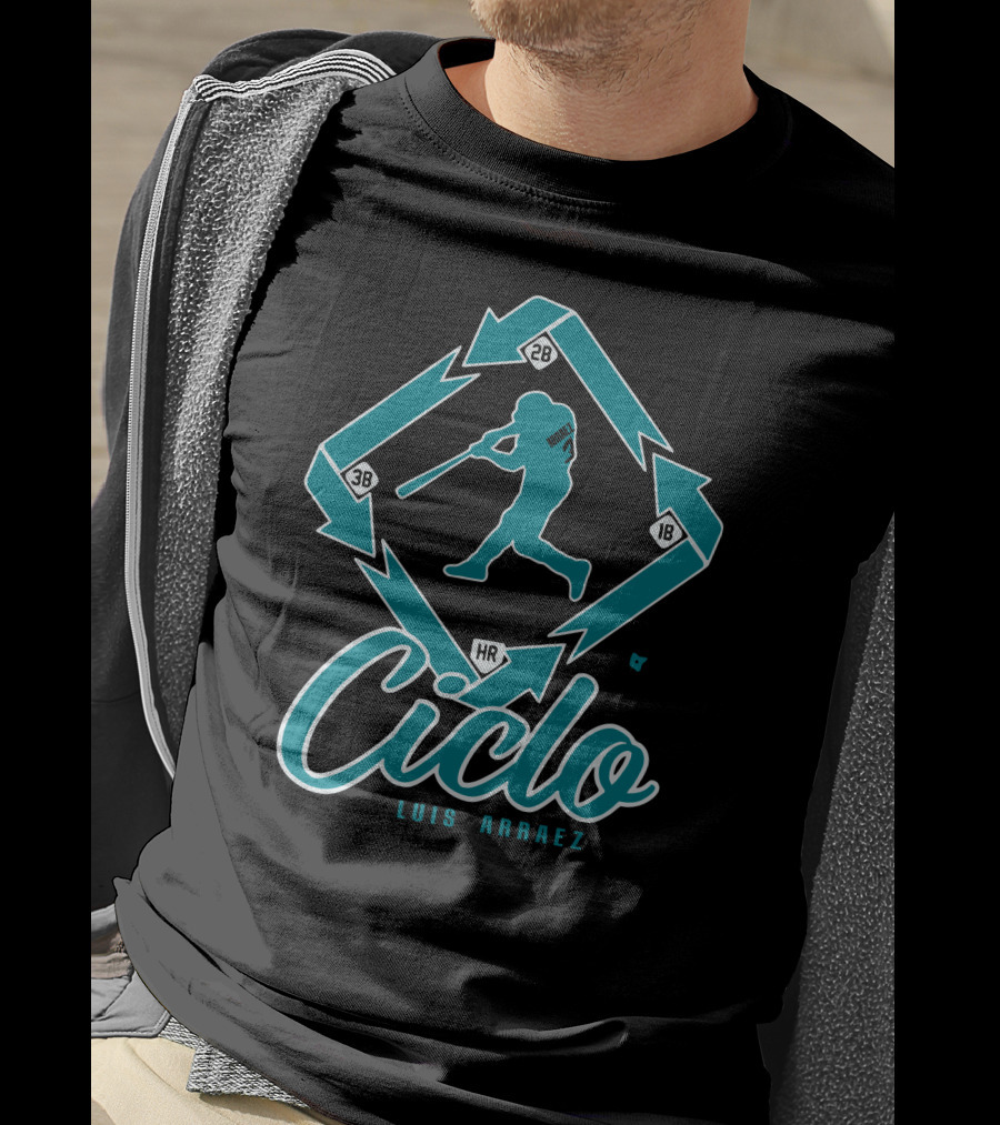 Ciclo Luis Arraez Baseball Diamond Pathway T-Shirt