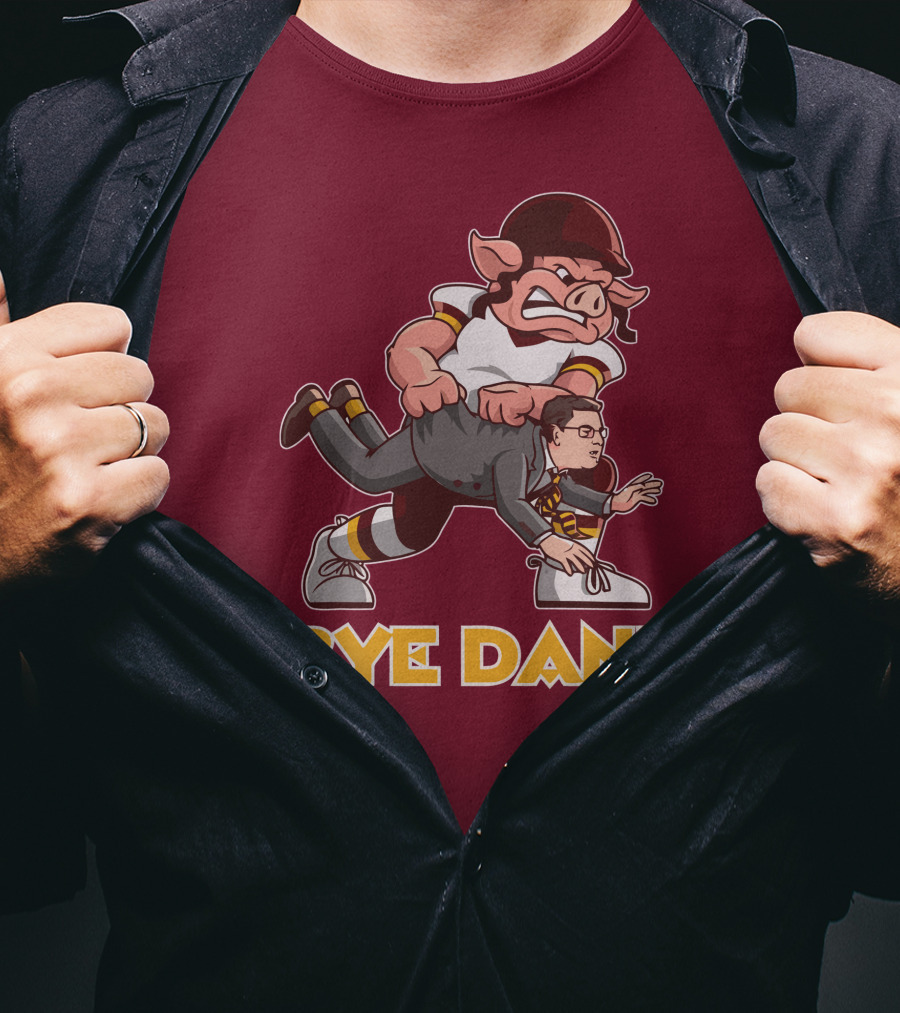 BYE DAN Football Pig Player Carrying A Man T-Shirt