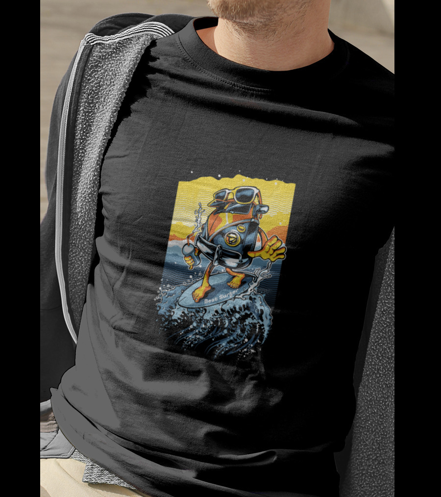 Bus Surfing Cool Wave Adventure T-Shirt