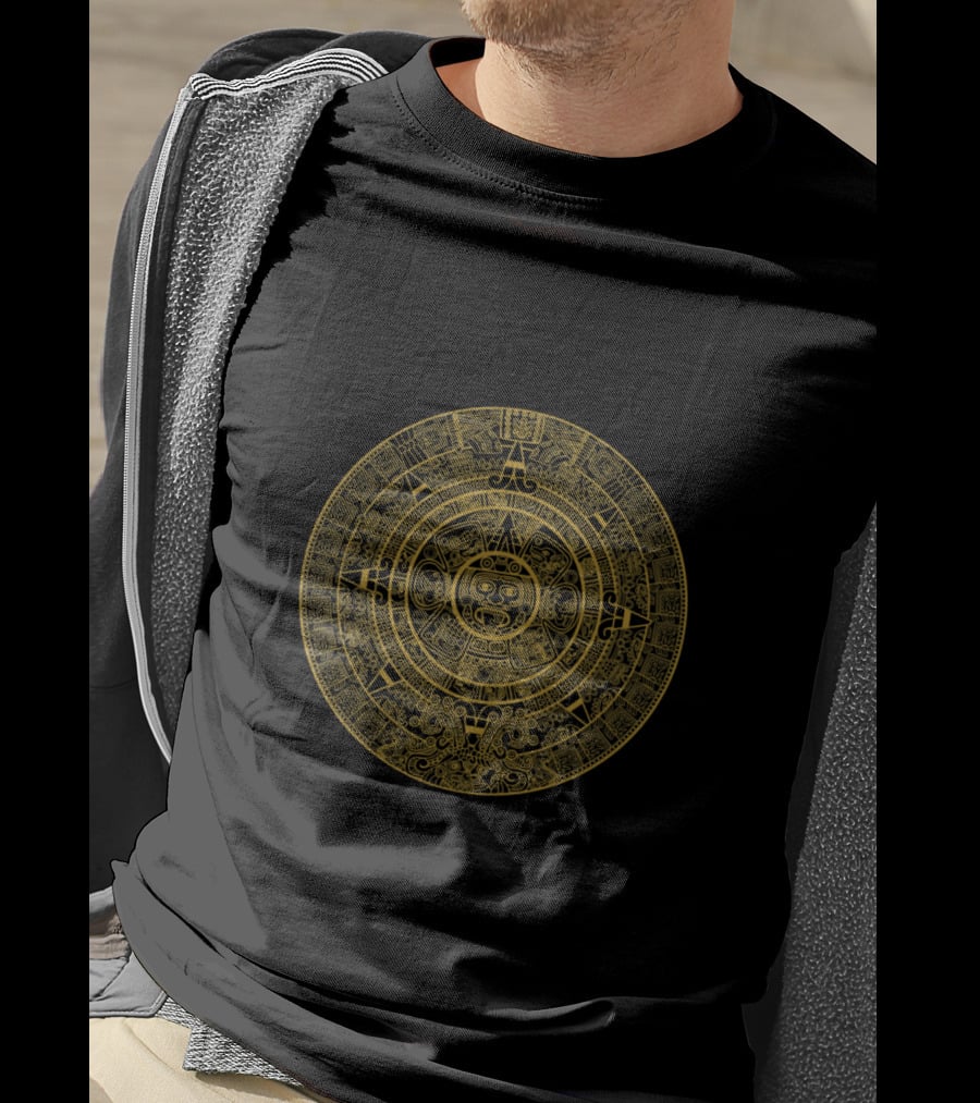 Maya Aztec Calendar Circular T-Shirt