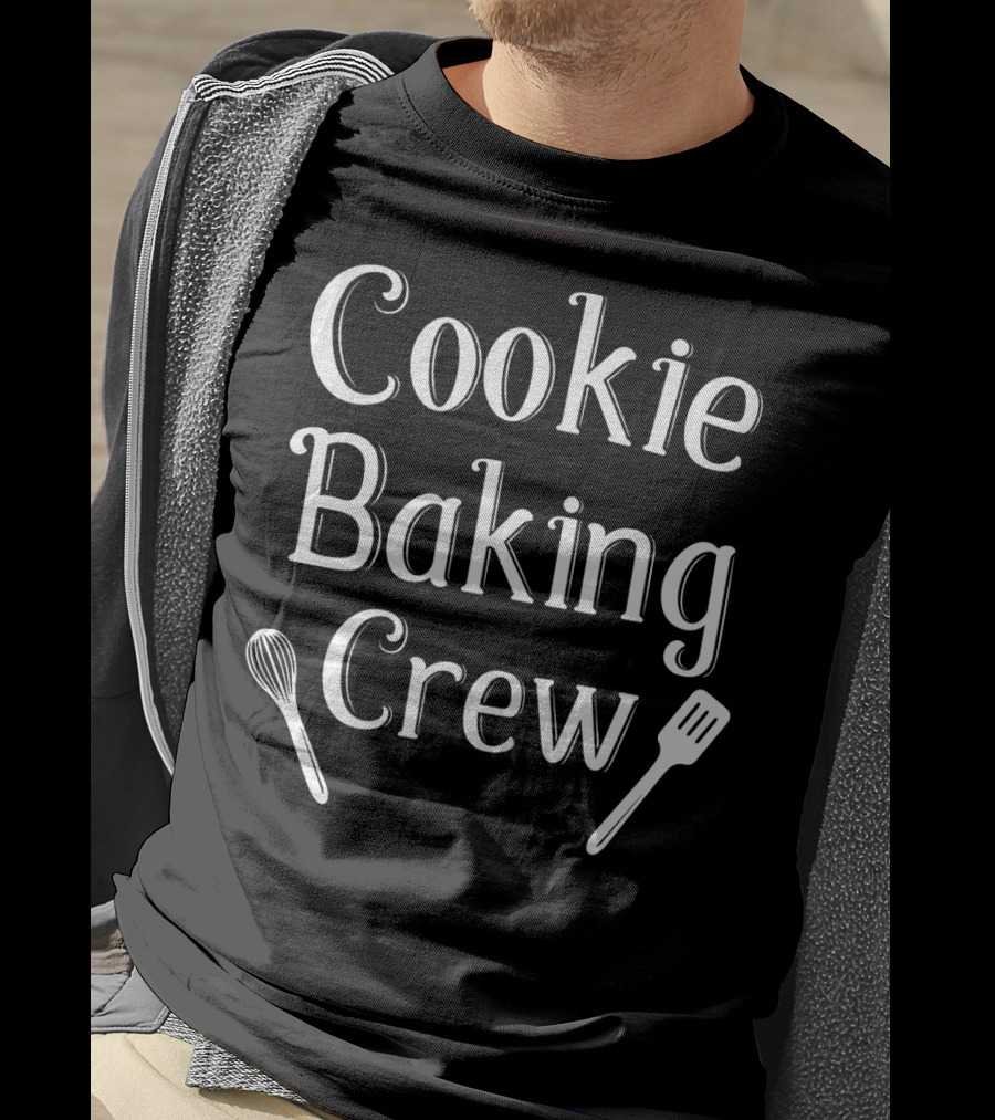 Cookie Baking Crew Whisk Spatula Fitted Scoop T-Shirt
