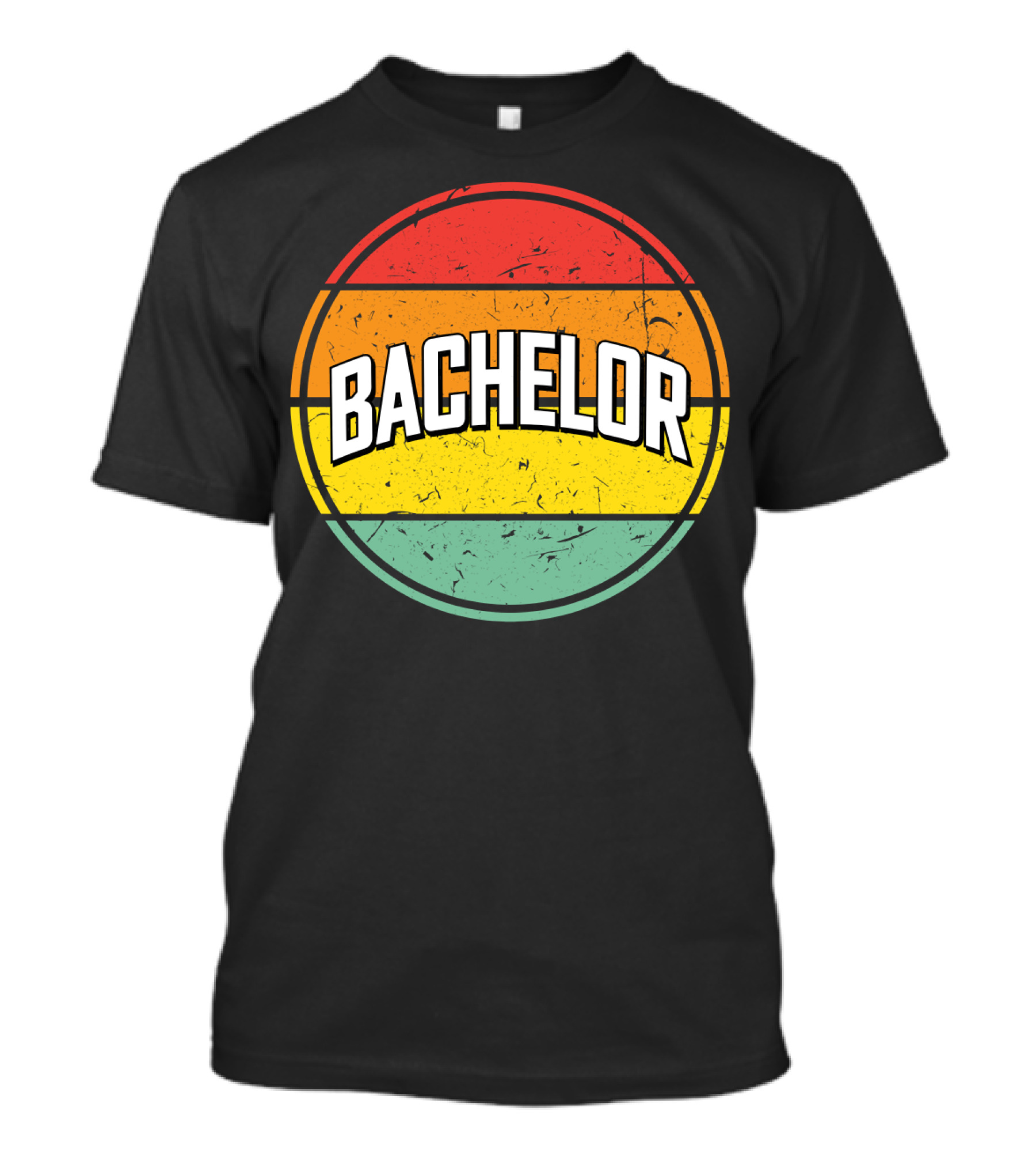 Bachelor Retro Sunset Circle T-Shirt