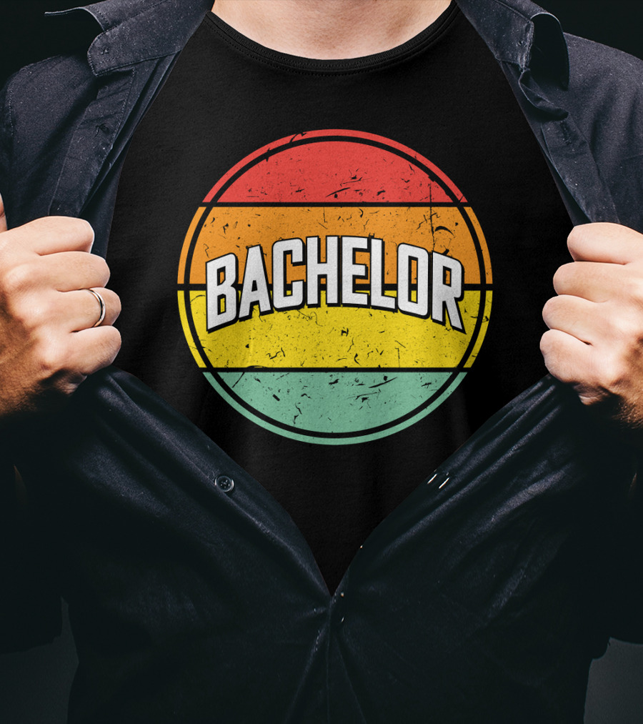 Bachelor Retro Sunset Circle T-Shirt