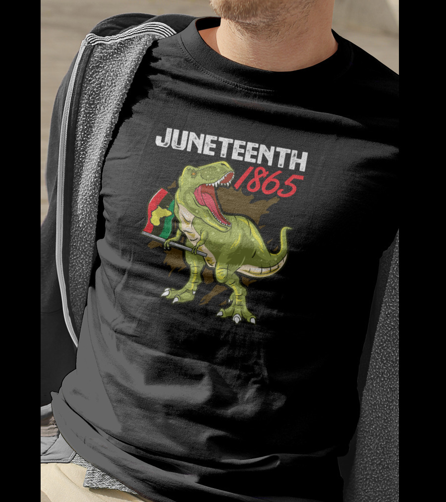 Juneteenth 1865 T-Rex African Freedom Day T-Shirt