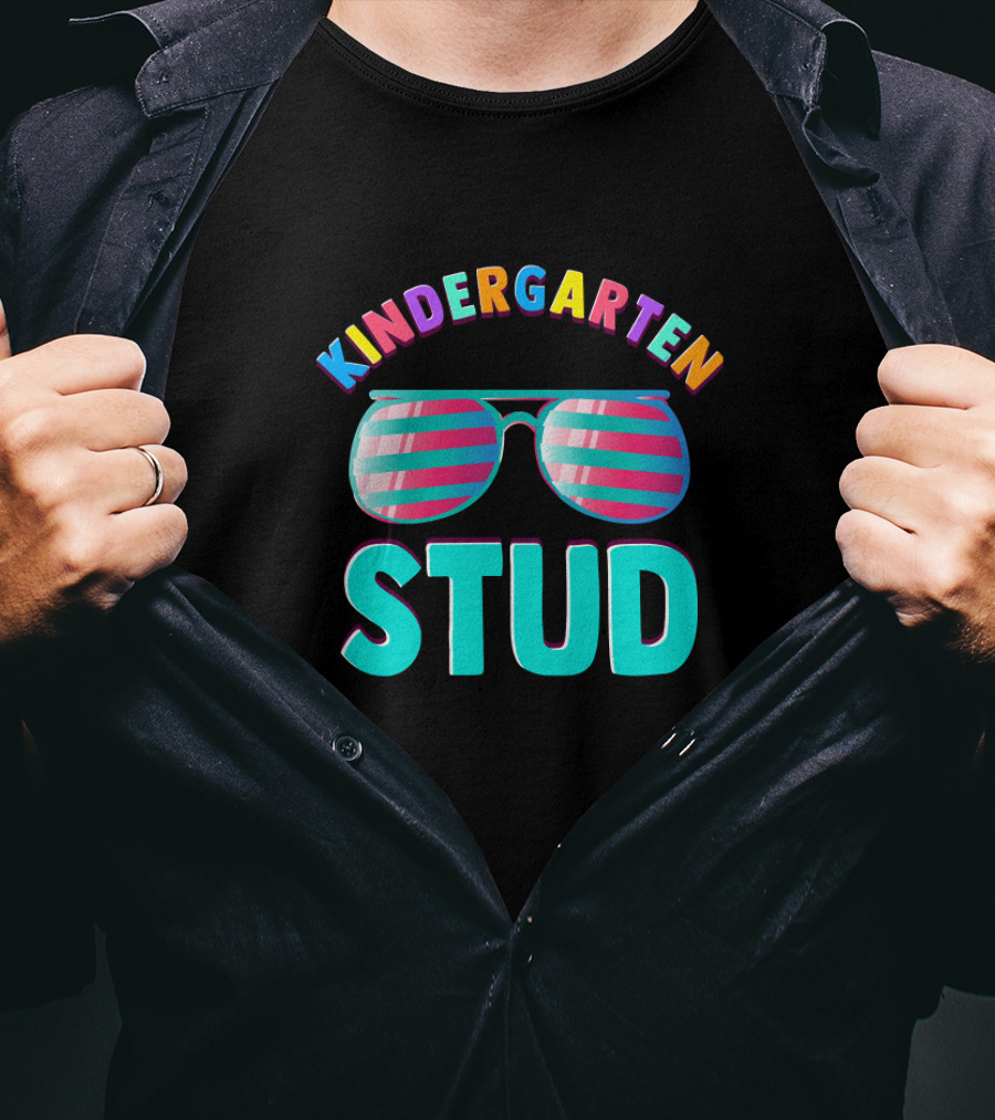 Kindergarten Stud Funny Back To School Sunglasses T-Shirt