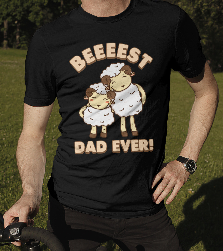Beeeest Dad Ever Kawaii Sheep T-Shirt