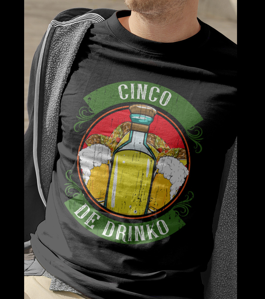 Cinco De Drinko Tequila And Beer T-Shirt