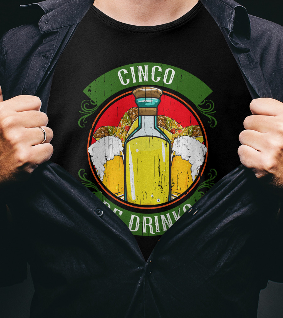 Cinco De Drinko Tequila And Beer T-Shirt