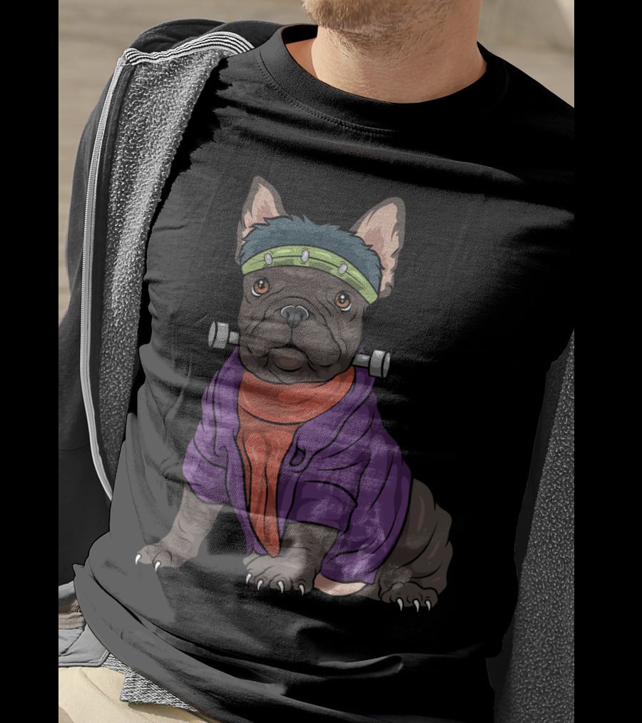 French Bulldog Frankenstein Costume Funny Dog Halloween T-Shirt