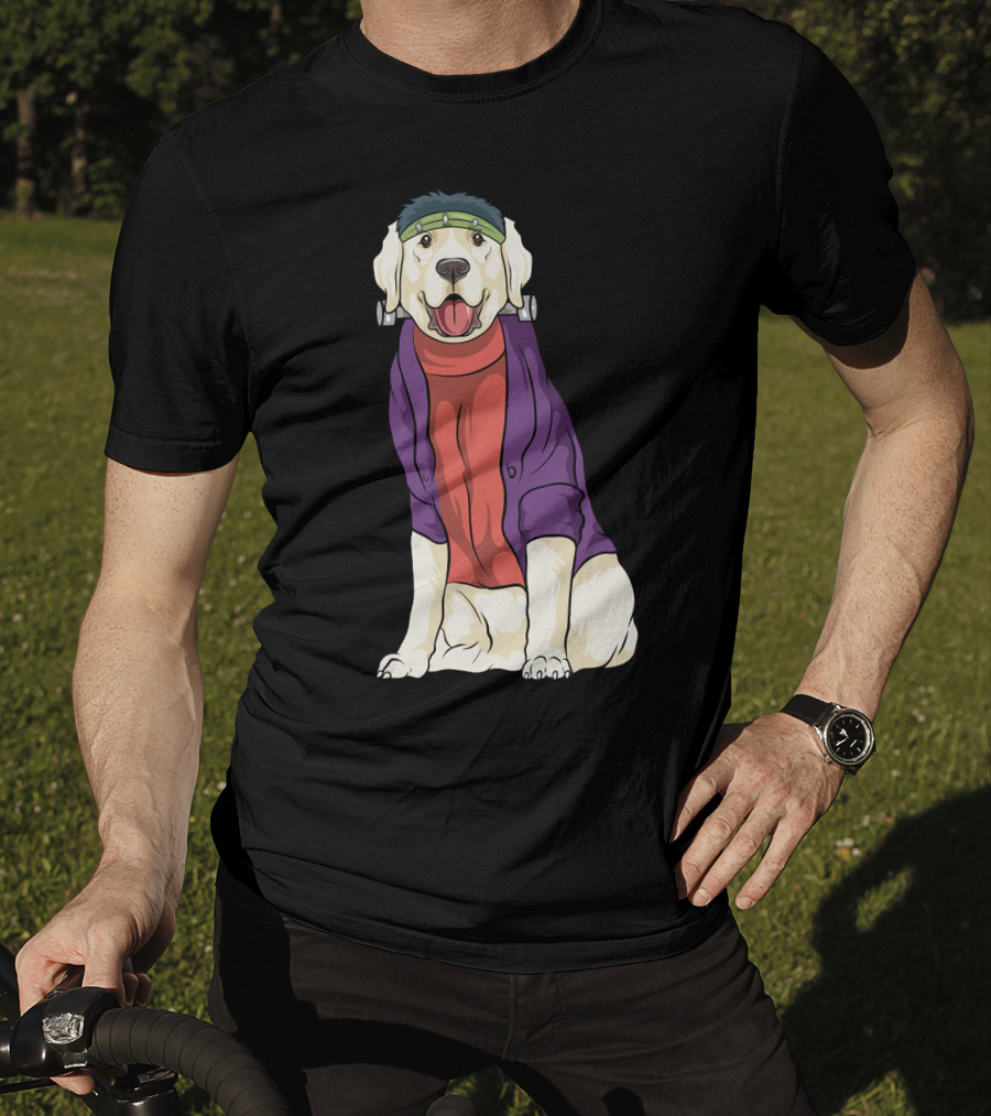 Golden Retriever Frankenstein Costume Halloween Dog T-Shirt