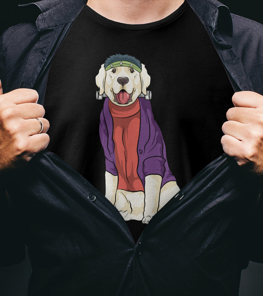 Golden Retriever Frankenstein Costume Halloween Dog T-Shirt