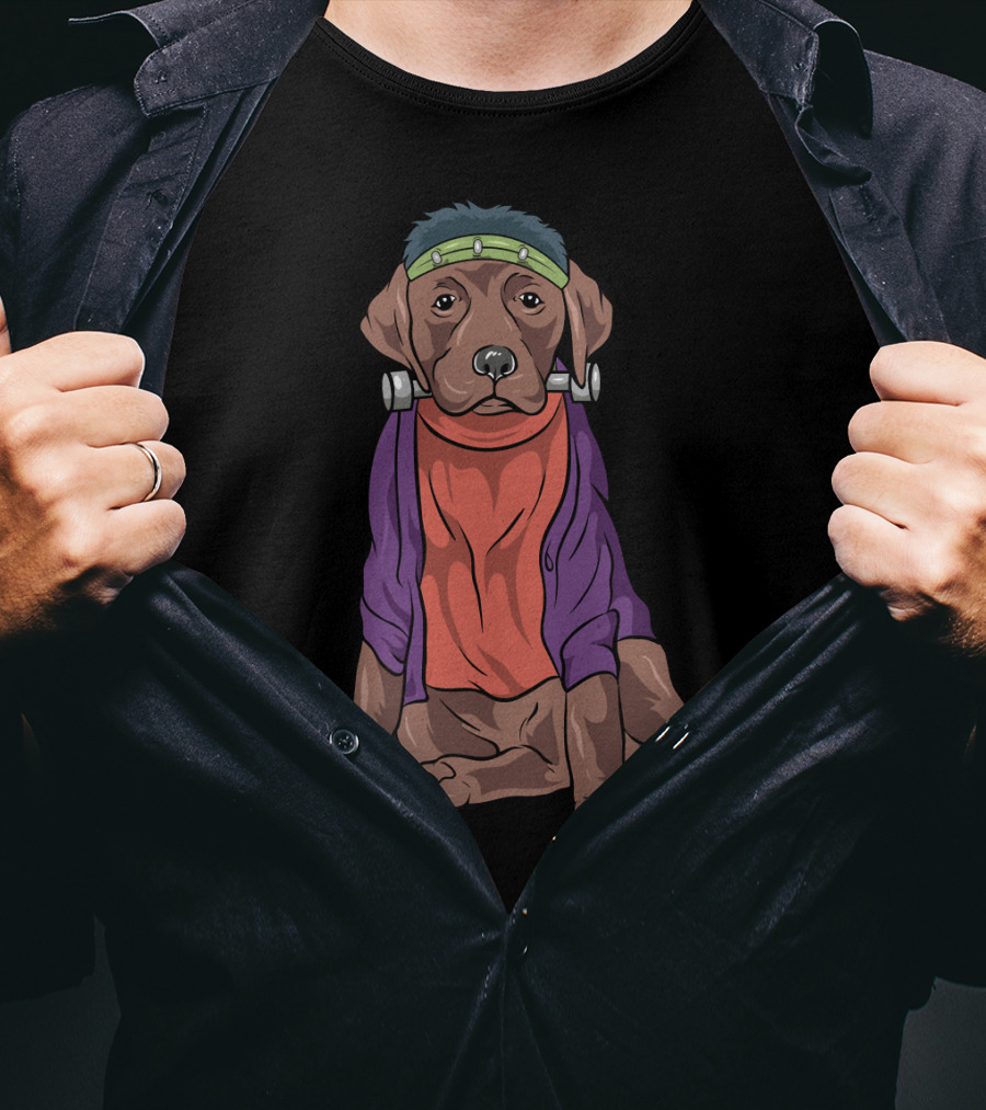 Funny Labrador Retriever Frankenstein Dog Costume T-Shirt
