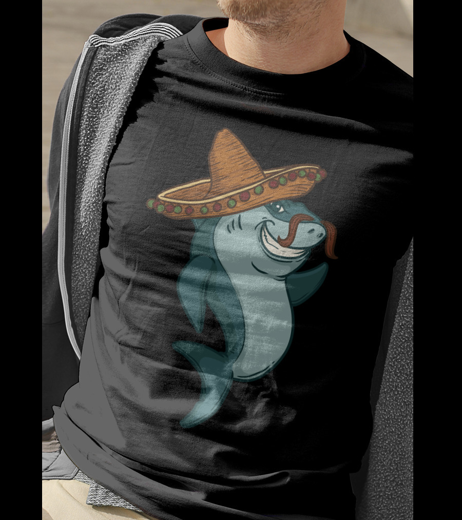 Mexican Shark Sombrero Jawsome Cinco De Mayo Lovers T-Shirt
