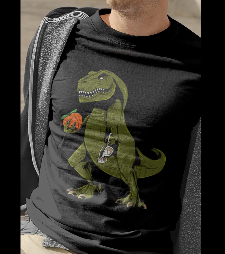 State Of Georgia Dinosaur Holding Peach Funny Sweet Georgia Peach T-Shirt