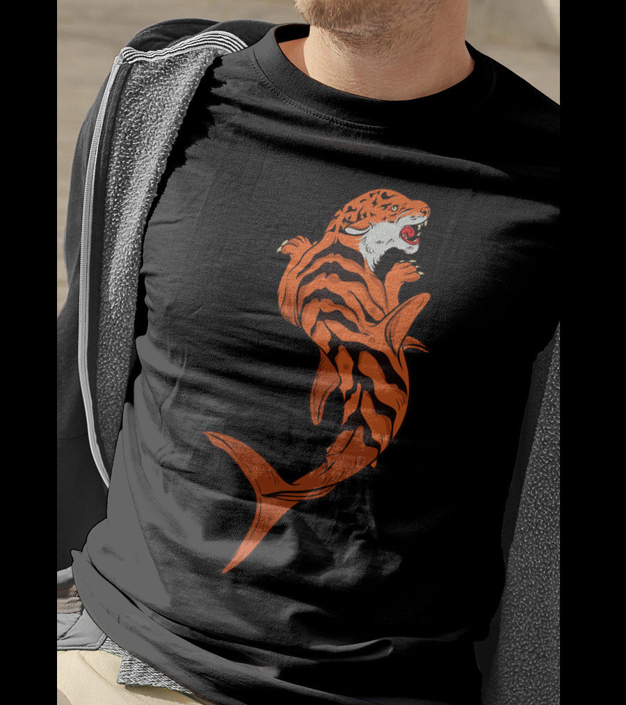 Tiger Shark Jawsome Tigershark Marine Biology Pun T-Shirt