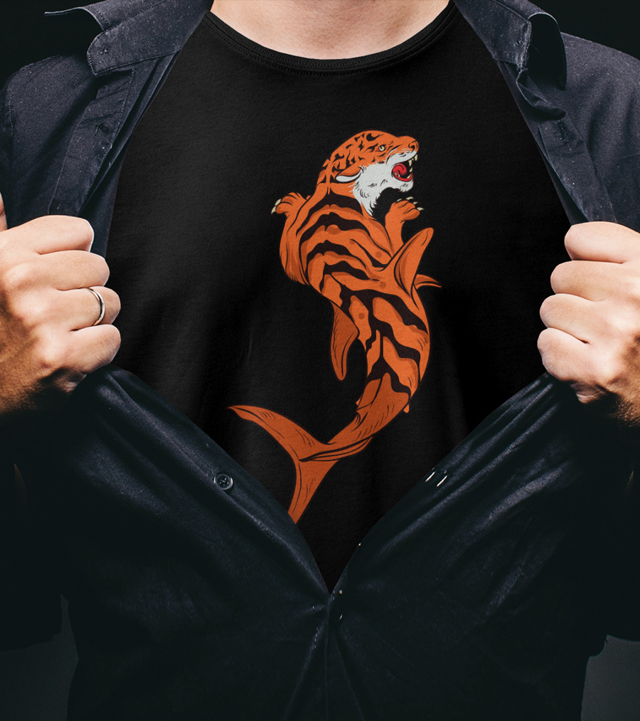 Tiger Shark Jawsome Tigershark Marine Biology Pun T-Shirt