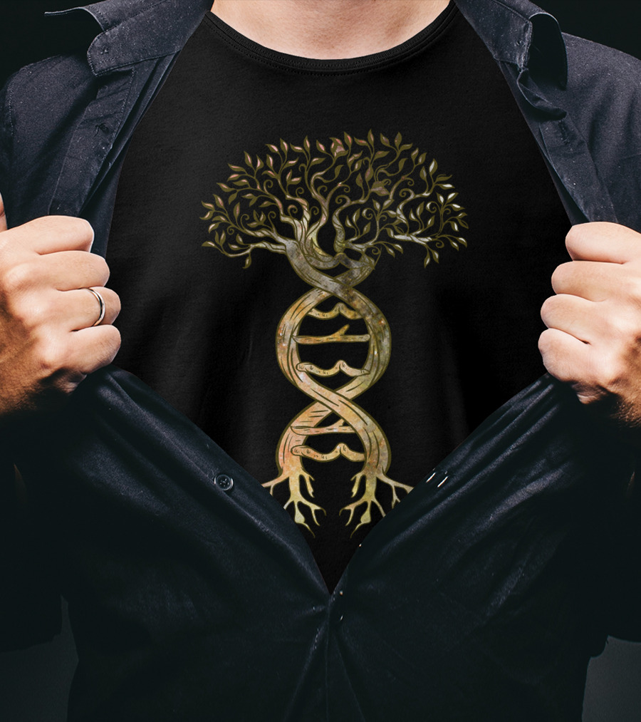 Tree Of Life DNA Genetics Biology Science Environment Lover T-Shirt